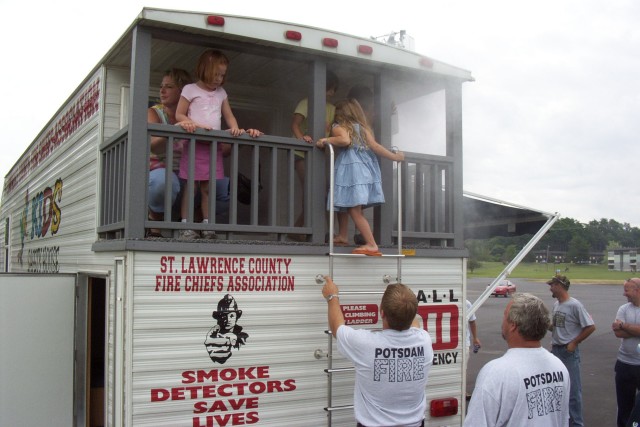 July 2005 - Fire Safety Day at the Potdam Summer Festival in Hackett's Plaza on Outer Market Street