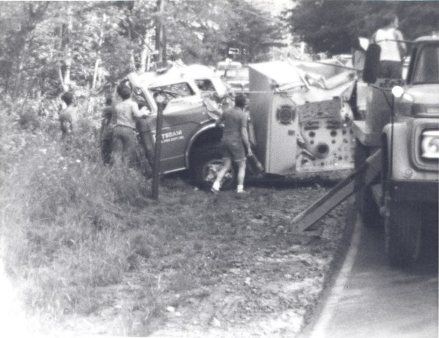E-107 accident, Back Hannawa Road, 1978