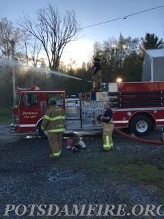 Training 5/15/2017-Firefighter William Enslow and Jason Farnsworth working on some driver re-cert training