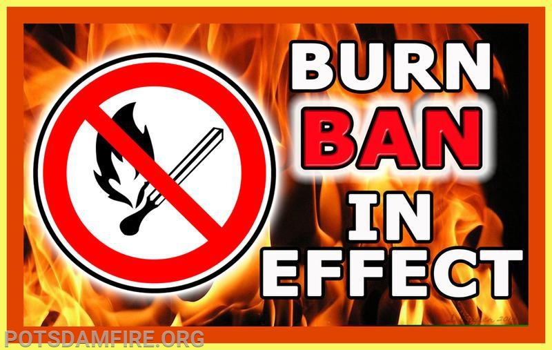 Statewide Burn Ban March 16 and Town of Potsdam Burn Permits Potsdam