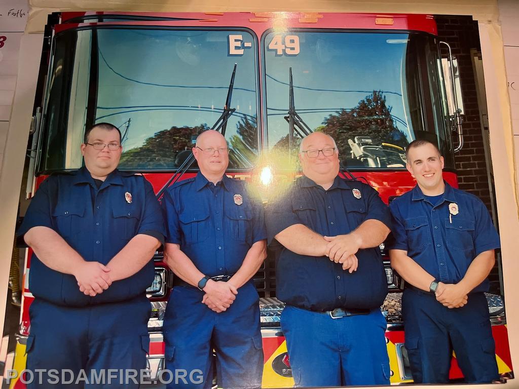 Current Fire Drivers; (L-R) Jerry Robar, Bob Pierce, Bob Crowe, Mark Maroney