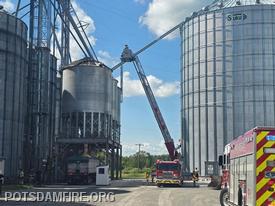 T-5 at Canton grain bin fire
